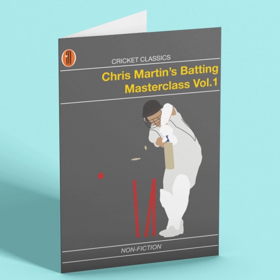 Chris Martin's Batting Masterclass Volume 1 Greetings Card