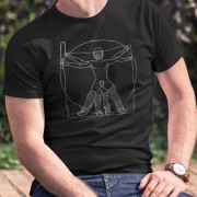 Cricket Vitruvian Man T-Shirt