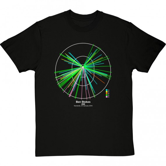 Ben Stokes Newlands 2016 Wagon Wheel T-Shirt