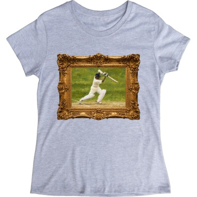 Cover Drive Oil Painting