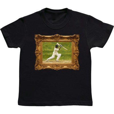 Cover Drive Oil Painting