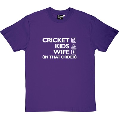 Cricket, Kids, Wife (In That Order)