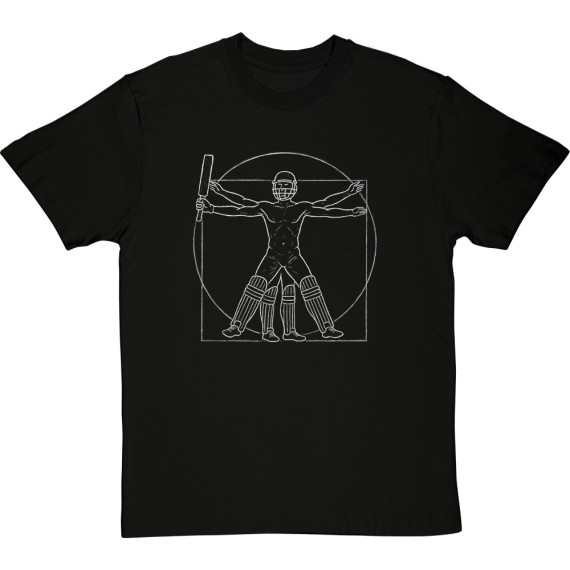 Cricket Vitruvian Man T-Shirt