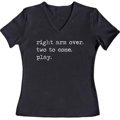 Right Arm Over. Two To Come. Play.