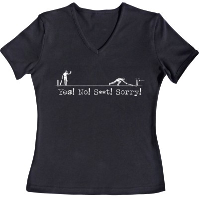 Yes! No! S--t! Sorry!