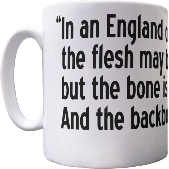 Sir Len Hutton "The Backbone Is Yorkshire" Quote Ceramic Mug