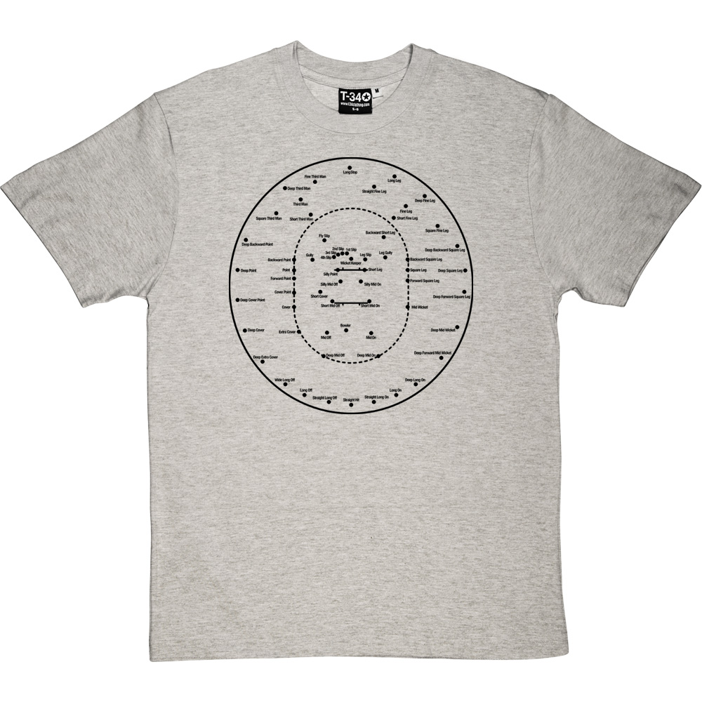 Cricket Fielding Positions T-Shirt 